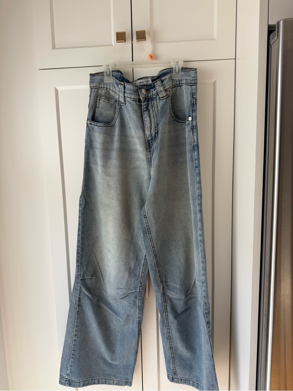 Mango Light Blue Wide-Leg Jeans